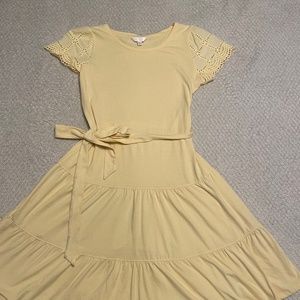 Yellow spring dress